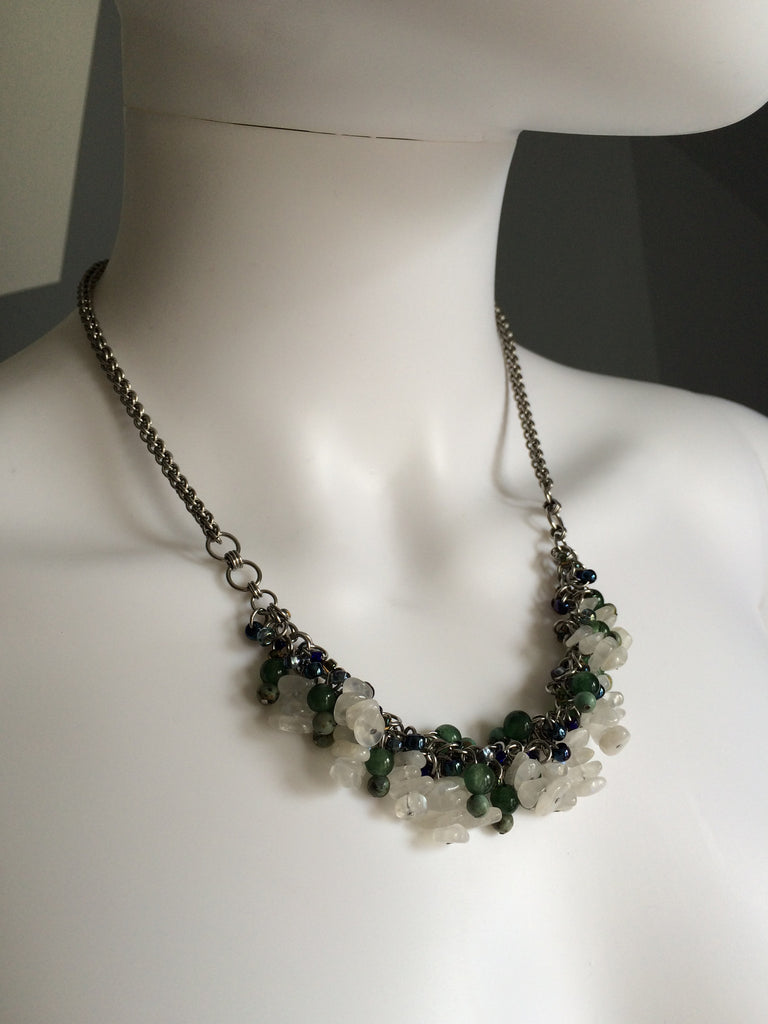 Beaded Clusters Necklace - Large