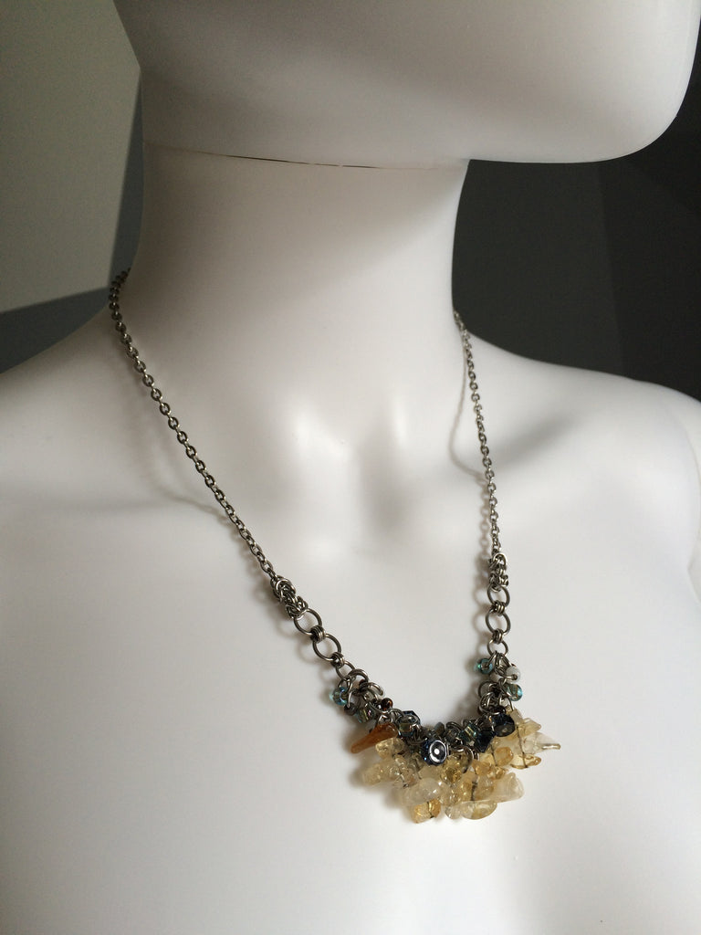 Beaded Clusters Necklace - Small