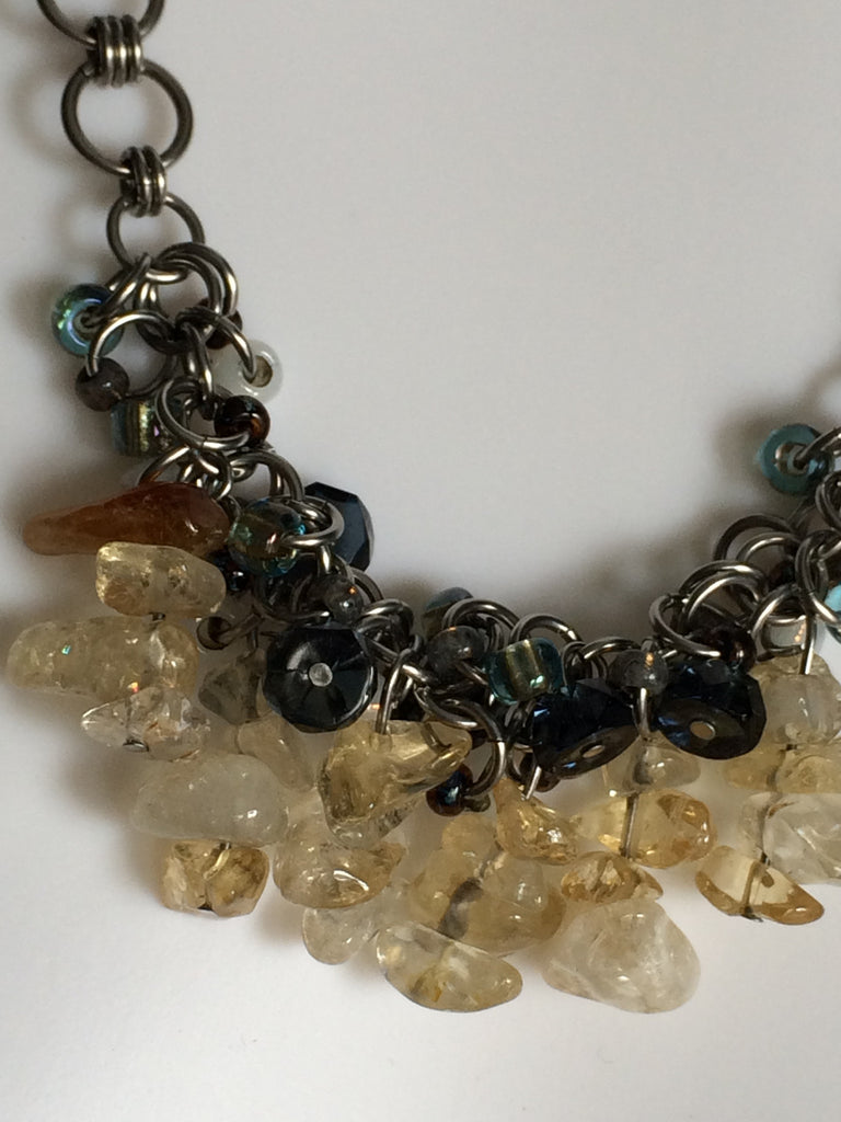 Beaded Clusters Necklace - Small