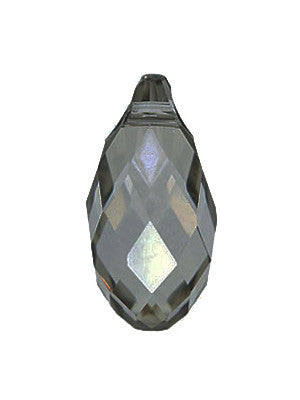 Pewter Sugar Skull Pendant with Swarovski Crystal
